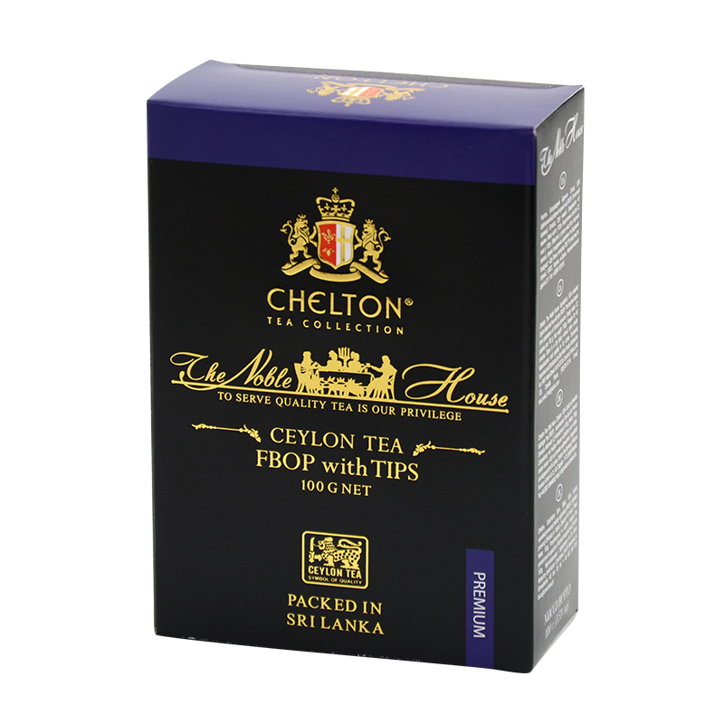 Chelton "The Noble House – FBOP with Tips, loser, schwarzer Tee 100 g"