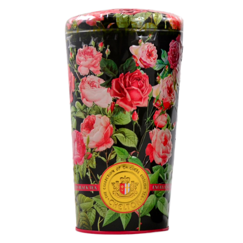 Chelton "Blumenvase Rosen, 100 g, loser schwarzer Tee mit Früchten und Blütenblättern"